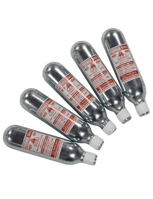 Pack 5 cartouches CO2 Hit-Air 50cc recharge gilet airbag équitation